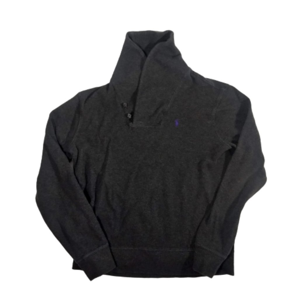 Polo Ralph Lauren Estate Rib Gray Pullover Men's Size Medium